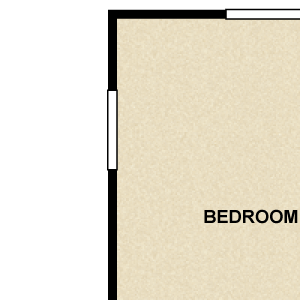 1 bedroom, 1 bathroom